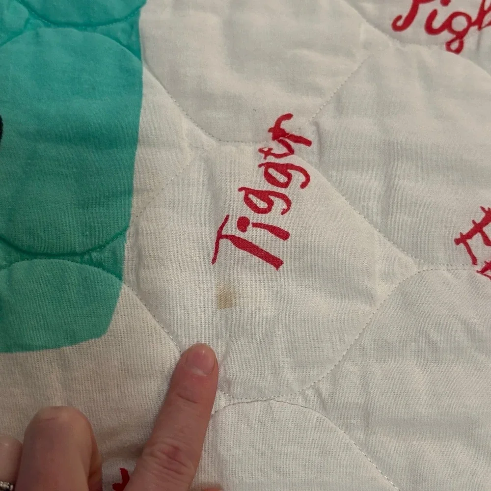 Vintage Late 1990's Disney Winnie The Pooh Baby Blanket